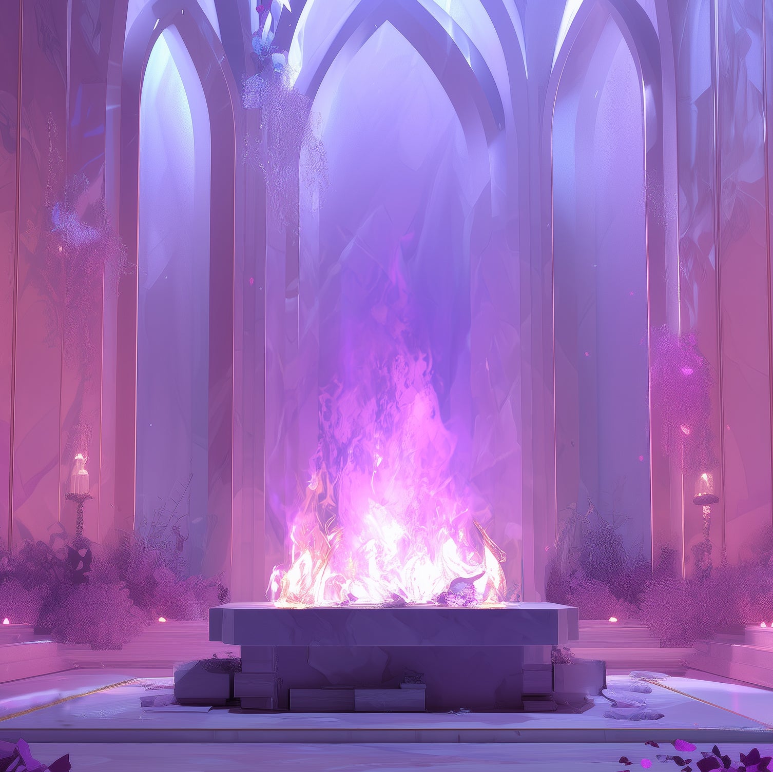 Aura Healing Frequency 741Hz - Violet Flame Temple